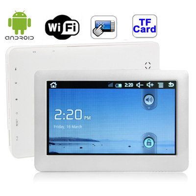 Q10 White, 5.0 inch Touch Screen Android 2.3 Style MP5 with WIFI function, 16GB NAND Flash, Chip: JZ4760B, Support USB OTG funct